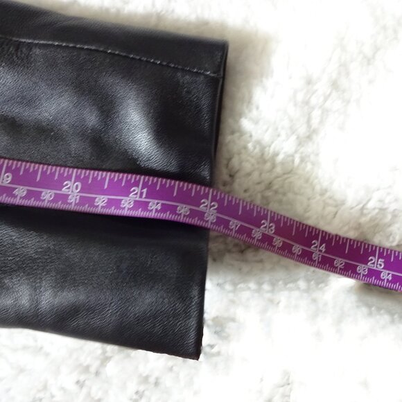 Liz Claiborne black Blazer, 100% Leather, size M - Picture 8 of 13